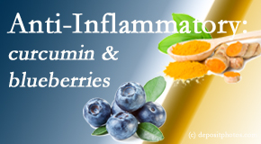 Chiropractic Spine Sports And Rehabilitation presents recent studies touting the anti-inflammatory benefits of curcumin and blueberries. 