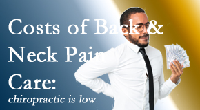Chiropractic Spine Sports And Rehabilitation describes the various costs associated with back pain and neck pain care options, both surgical and non-surgical, pharmacological and non-drug. 