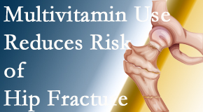Chiropractic Spine Sports And Rehabilitation shares new research that shows a reduction in hip fracture by those taking multivitamins.
