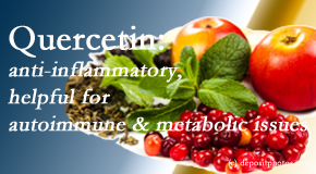 Chiropractic Spine Sports And Rehabilitation explains the benefits of quercetin for autoimmune, metabolic, and inflammatory diseases. 