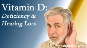 Chiropractic Spine Sports And Rehabilitation presents recent research about low vitamin D levels and hearing loss. 