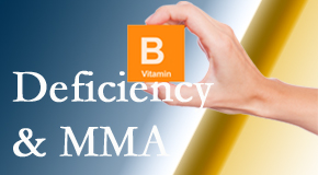 Chiropractic Spine Sports And Rehabilitation points out B vitamin deficiencies and MMA levels may affect the brain and nervous system functions. 