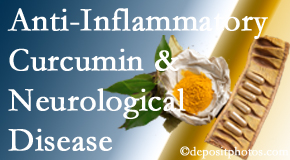 Chiropractic Spine Sports And Rehabilitation introduces new findings on the benefit of curcumin on inflammation reduction and even neurological disease containment.