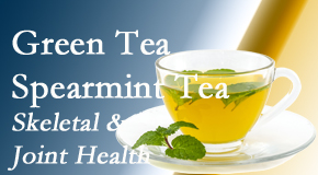 Chiropractic Spine Sports And Rehabilitation presents the benefits of green tea on skeletal health, a bonus for our Tonawanda chiropractic patients.