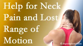 Chiropractic Spine Sports And Rehabilitation helps neck pain patients with limited spinal range of motion find relief of pain and improved motion.