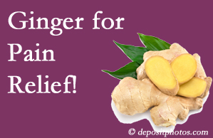 Tonawanda chronic pain and osteoarthritis pain patients will want to look in to ginger for its many varied benefits not least of which is pain reduction. 