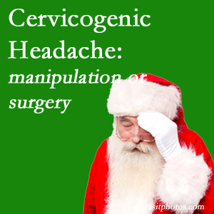The Tonawanda chiropractic manipulation and mobilization show benefit for relief of cervicogenic headache as an option to surgery for its relief.