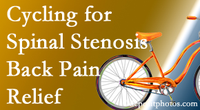 Chiropractic Spine Sports And Rehabilitation encourages exercise like cycling for back pain relief from lumbar spine stenosis.