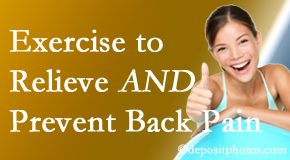 Chiropractic Spine Sports And Rehabilitation urges Tonawanda back pain patients to exercise to prevent back pain as well as get relief from back pain. 