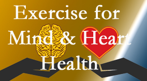 A healthy heart helps maintain a healthy mind, so Chiropractic Spine Sports And Rehabilitation encourages exercise.