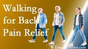 Chiropractic Spine Sports And Rehabilitation often recommends walking for Tonawanda back pain sufferers.