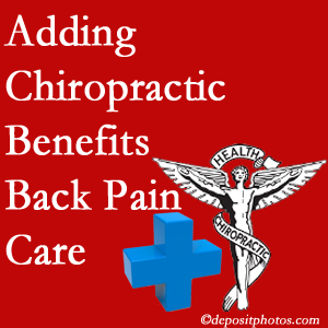 Added Tonawanda chiropractic to back pain care plans works for back pain sufferers. 