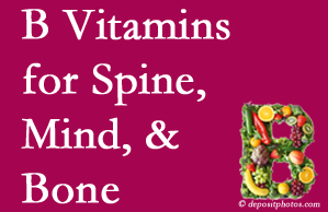 Tonawanda bone, spine and mind benefit from B vitamin intake and exercise.