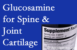 Tonawanda chiropractic nutritional support urges glucosamine for joint and spine cartilage health and potential regeneration. 