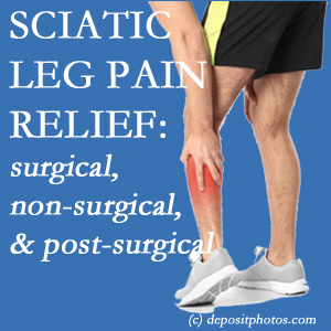 The Tonawanda chiropractic relieving treatment for sciatic leg pain works non-surgically and post-surgically for many sufferers.