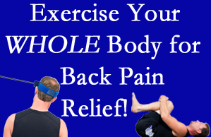 Tonawanda chiropractic care includes exercise to help enhance back pain relief at Chiropractic Spine Sports And Rehabilitation.