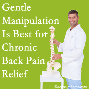 Gentle Tonawanda chiropractic treatment of chronic low back pain is superior. 