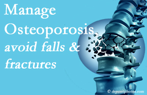 Chiropractic Spine Sports And Rehabilitation presents information on the benefit of managing osteoporosis to avoid falls and fractures as well tips on how to do that.