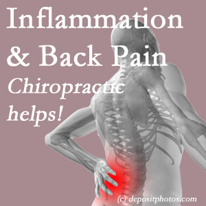 The Tonawanda chiropractic care provides back pain-relieving treatment that is shown to reduce related inflammation as well.
