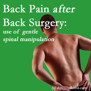 image of a Tonawanda spinal manipulation for back pain after back surgery
