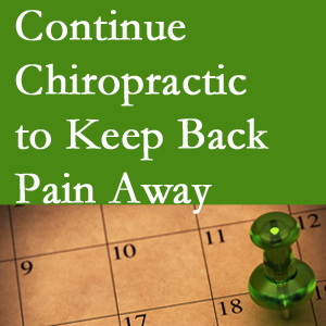 Continued Tonawanda chiropractic care helps keep back pain away.