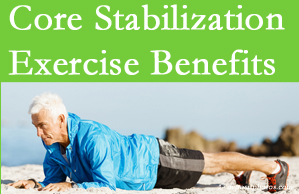 Chiropractic Spine Sports And Rehabilitation presents support for core stabilization exercises at any age in the management and prevention of back pain. 